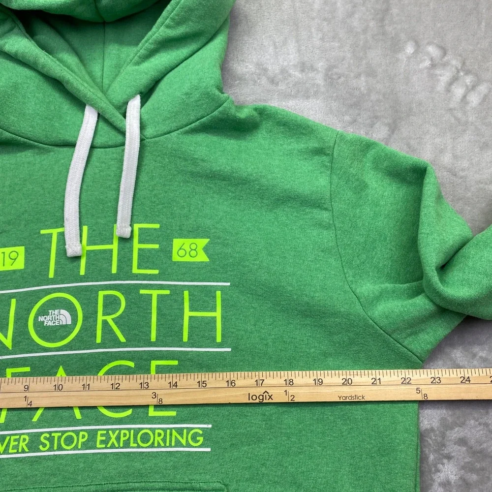 The North Face Mens Green Graphic Pullover Hoodie Sweatshirt TB5Q CHL3‎ Size M